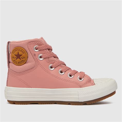Girls Pale Pink Converse Berkshire Boot Trainers Schuh