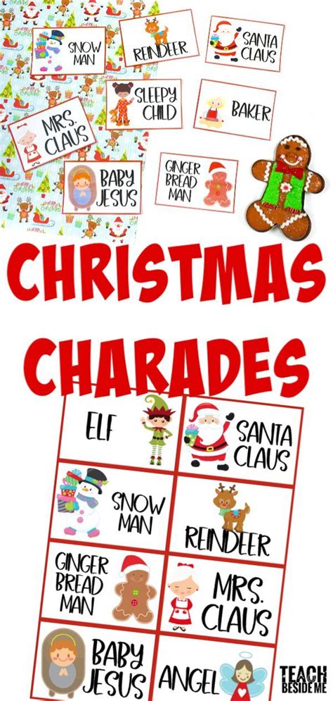 Christmas Charades Ideas For Kids Christmas Charades Holiday