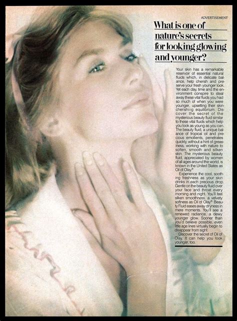 1982 Oil Of Olay Vintage Photo Print Ad Beauty Fluid Skin Care