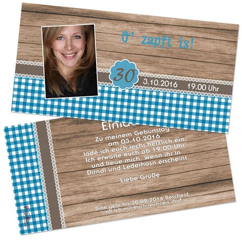 Nie waren mehr stolz auf unsere herkunft wie im moment. Einladungskarte Bayrischer Abend / Oktoberfest "O'zapft is"