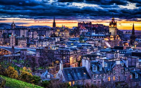 Edinburgh At Evening R Cityscapes Scottish Cities Edinburgh