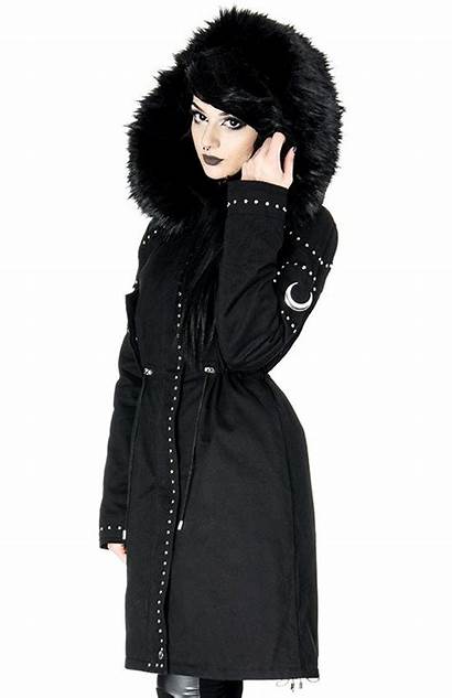 Winter Gothic Coat Parka Hood Fur Oversized