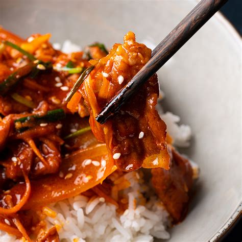 Spicy Korean Pork Stir Fry Marions Kitchen