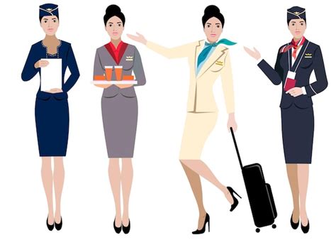 sexy flight attendant vectors and illustrations for free download freepik