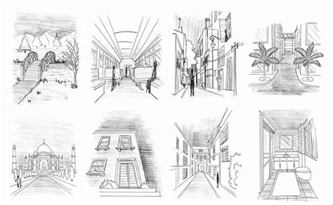 One Point Perspective Drawing Art And Architecture