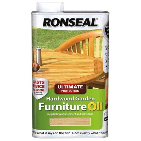 You can put on a lot, flooding the surface. Ronseal Ultimate Protection Hardwood Furniture Oil 1L