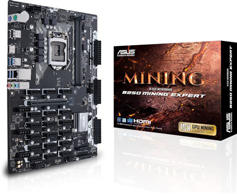 Asus B250 Mining Expert Motherboard Lga115 For Cryptocurrency Mining