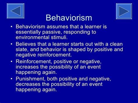 Behaviorism Theory Of Learning