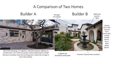 A Comparison Of Two Homes How To Compare Builders