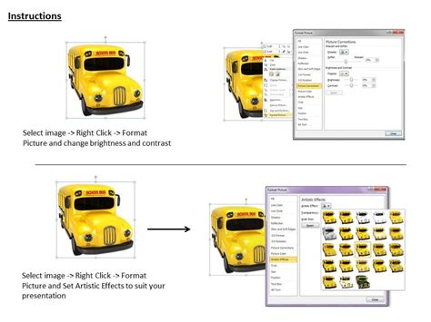 0514 School Bus For School Kids Image Graphics For Powerpoint