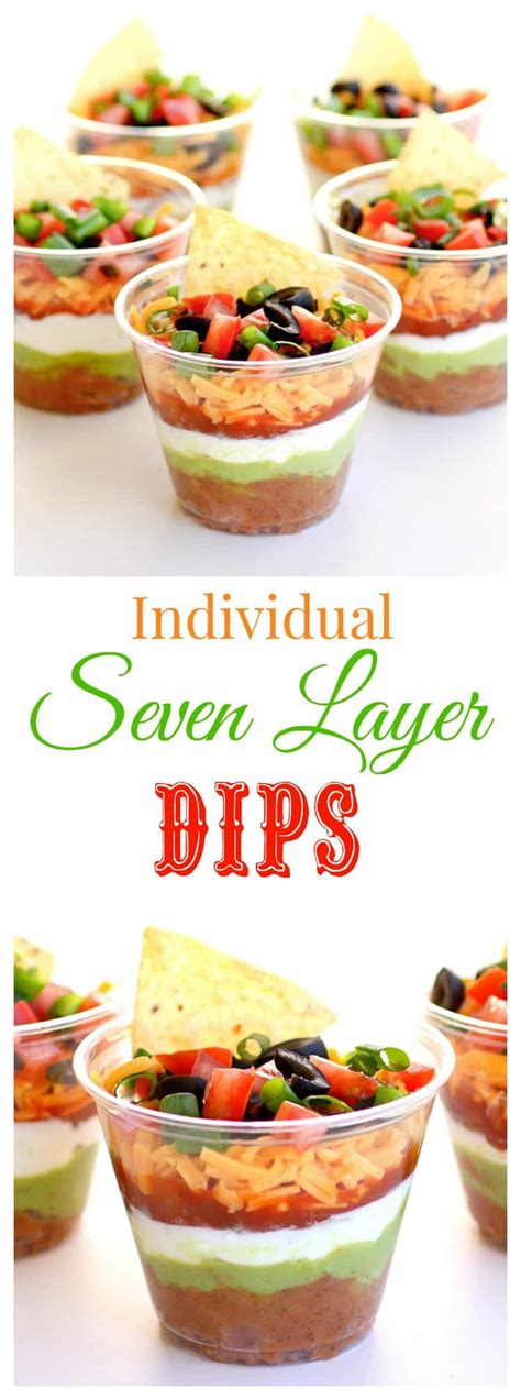 A cup of boiled soybeans or edamame makes for a satisfying evening snack. Individual Seven-Layer Dips