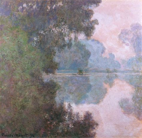 Morning On The Seine Near Giverny Claude Monet