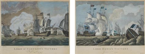 Lord Howes Victory June 1st 1794 And Lord St Vincents Victory