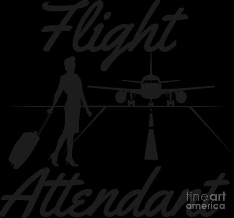 Stewardess Flight Attendant Steward Occupation T Digital Art By