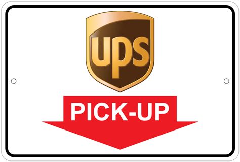 Ups Pick Up Location Sign 8x12 Aluminum Sign Ebay