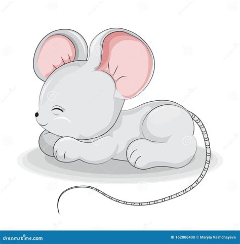 Sleeping Mouse Rat Stock Vector Illustration Of Dream 162806400