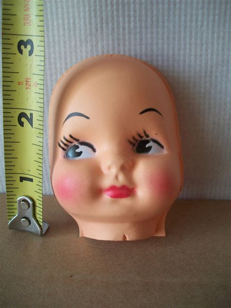 Vintage 3 Inch Caucasian Plastic Doll Face Mask Flat Matte Etsy