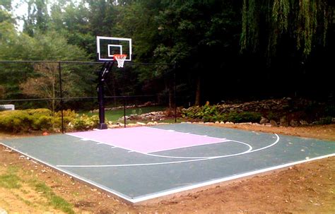 This includes fencing and lighting for the court. Donnstein Sport Court Construction