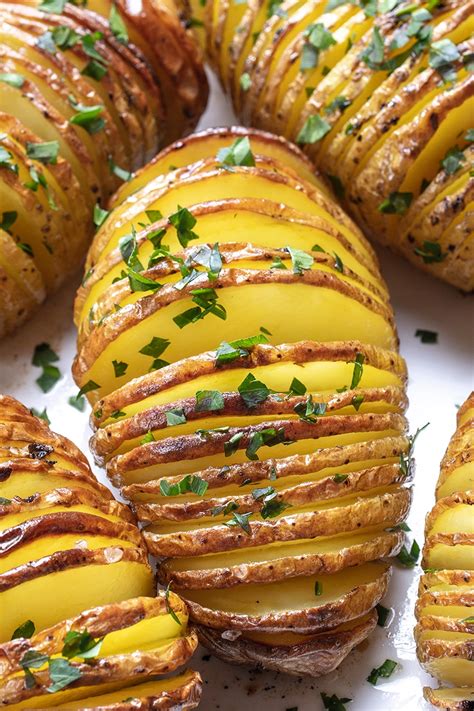 These Salty Crispy Roasted Hasselback Potatoes Are One Of My Favorite