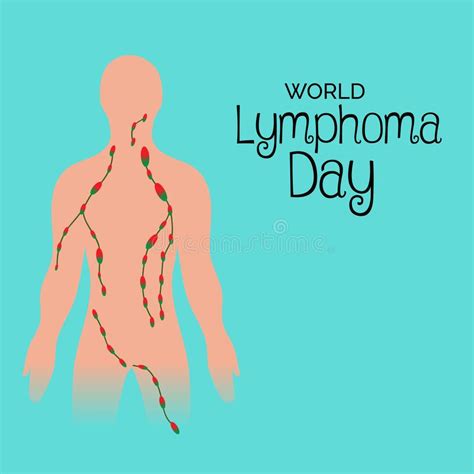 World Lymphoma Awareness Day September 15th Stock Illustration