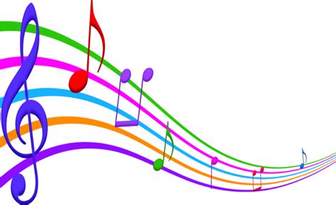 Colorful Music Notes Png Image Boombox With Multi Col