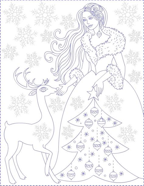 Penguin coloring pages for christmas and winter. Nicole's Free Coloring Pages: Winter Princess - coloring ...