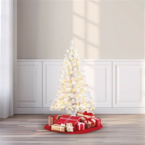 Holiday Time Pre Lit 4 Indiana Spruce White Artificial Christmas Tree
