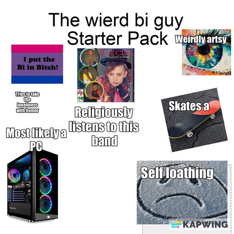 The Weird Bisexual Guy Me Starterpack Rstarterpacks Starter