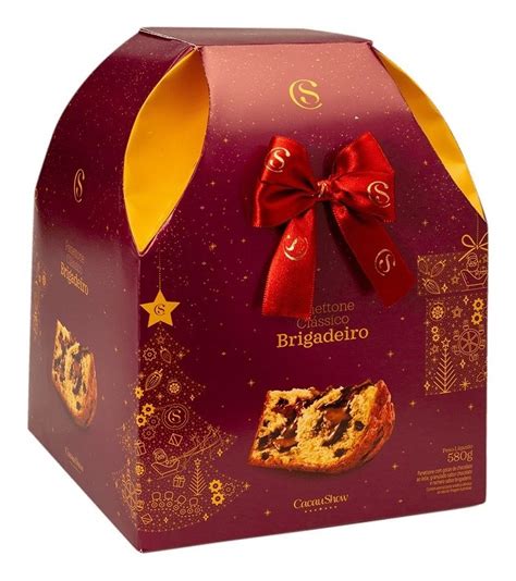 Panettone Cl Ssico Sabor Brigadeiro G Cacau Show Mercadolivre