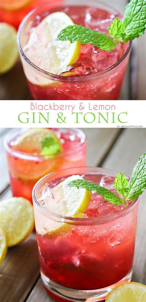 Blackberry Lemon Gin And Tonic Is One Of Our Favorite Mixed Drinks Its