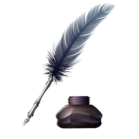 Quill Pen Png Quill And Ink Png Images Feather Pen And Ink Png