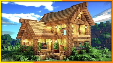 Minecraft Holzhaus Bauen Tutorial 119 Starter Haus Bauen In