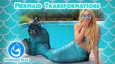 Mermaid Transformations Mermaid Elle Tiktok H2o Just Add Water Challenge Youtube