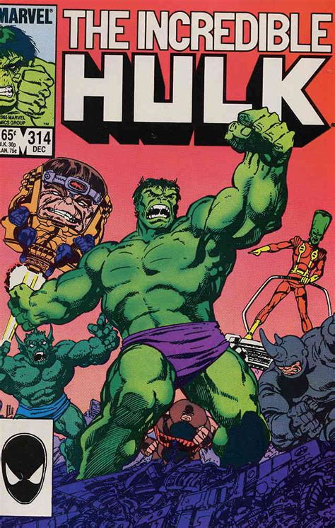 Incredible Hulk The 314 Vf Marvel John Byrne Comic Books