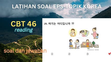 Video Latihan Soal Eps Topik Korea CBT Reading Sonsaengnim YouTube