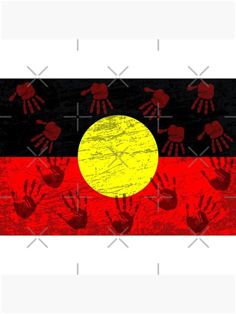 Aboriginal Flag Fire Aboriginal Flag Art Canvas Print For Sale By
