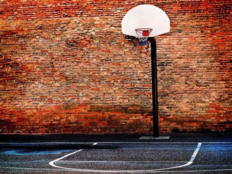Urban Basketball Court Wall Mural Street Basketball Basketball