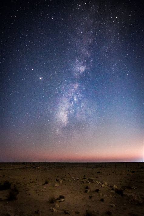 Milky Way At Qatar Desert Stock Photo Image Of Galaxy 204378726
