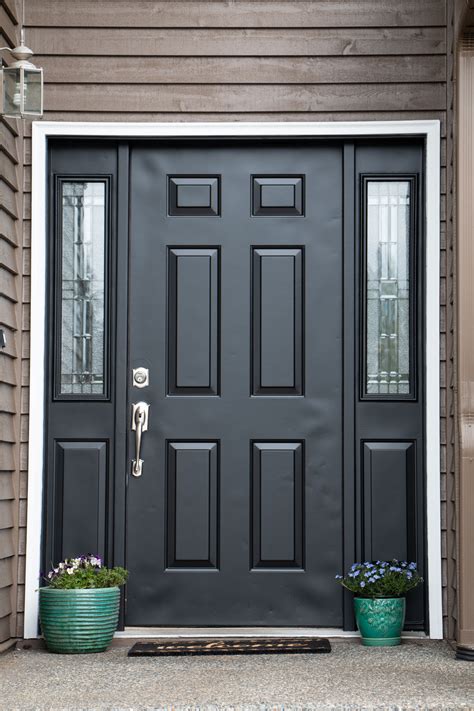 Snohomish Exterior House Front Door Black Exterior Doors Painted