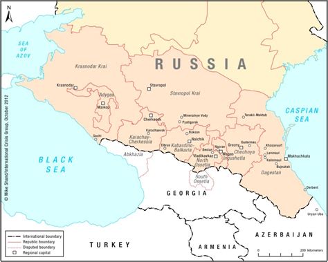 North Caucasus Maps Eurasian Geopolitics