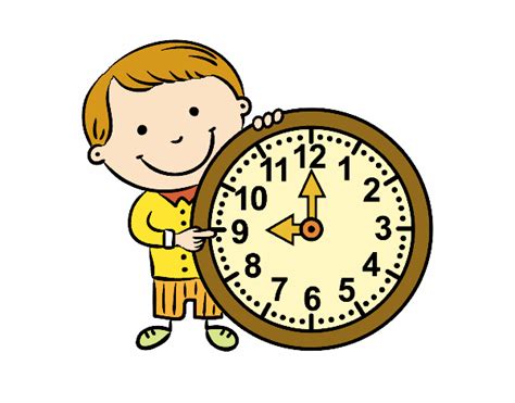 Mueve las flechas del reloj. Dibujo de Qué hora es pintado por en Dibujos.net el día 11 ...