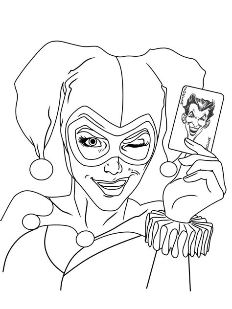 48 harley quinn coloring pages to print