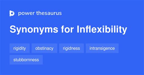 Inflexibility Synonyms 694 Words And Phrases For Inflexibility