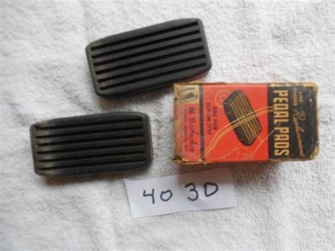 Sell 1925 1936 Chevrolet Brake And Clutch Pedal Pads Nors Shelf Wear
