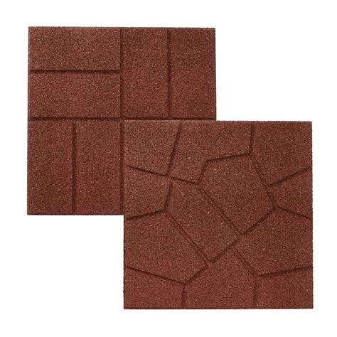 Two Brown Tiles On White Background