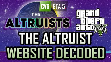 Gta 5 Secrets Altruist Website Decoded Youtube