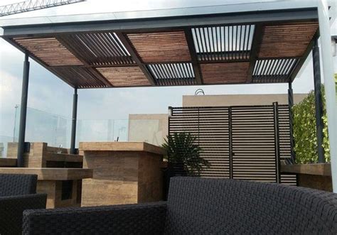 Instalaciones al aire libre y techadas, cuentan con área de juegos. Pérgolas para Terraza o Jardín | Sombra para patio, Techo de patio, Diseño de terraza