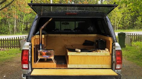 Wood Stove Truck Camper How To Heat A Camper In 2023 Truck Camper