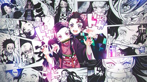 Nezuko And Tanjirou Manga Wallpaper Hd Anime 4k Wallpapers Images