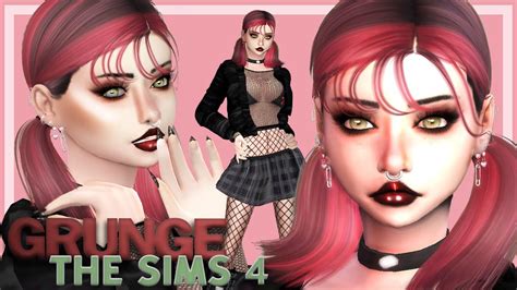 Grunge Sim Maddie The Sims 4 Ts4cas Ts4cc Youtube